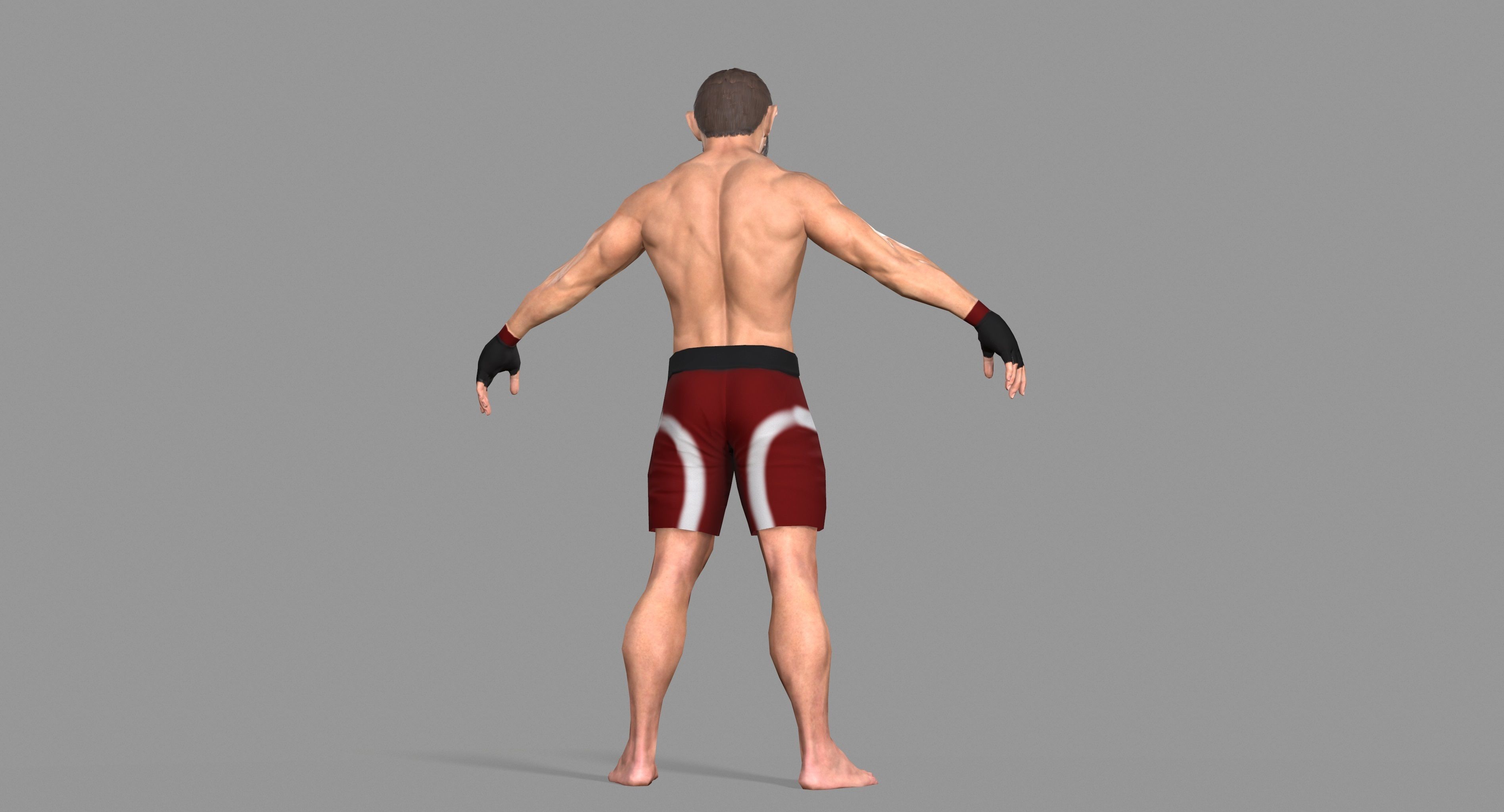 UFC Boxer Low-poly 3D model_40