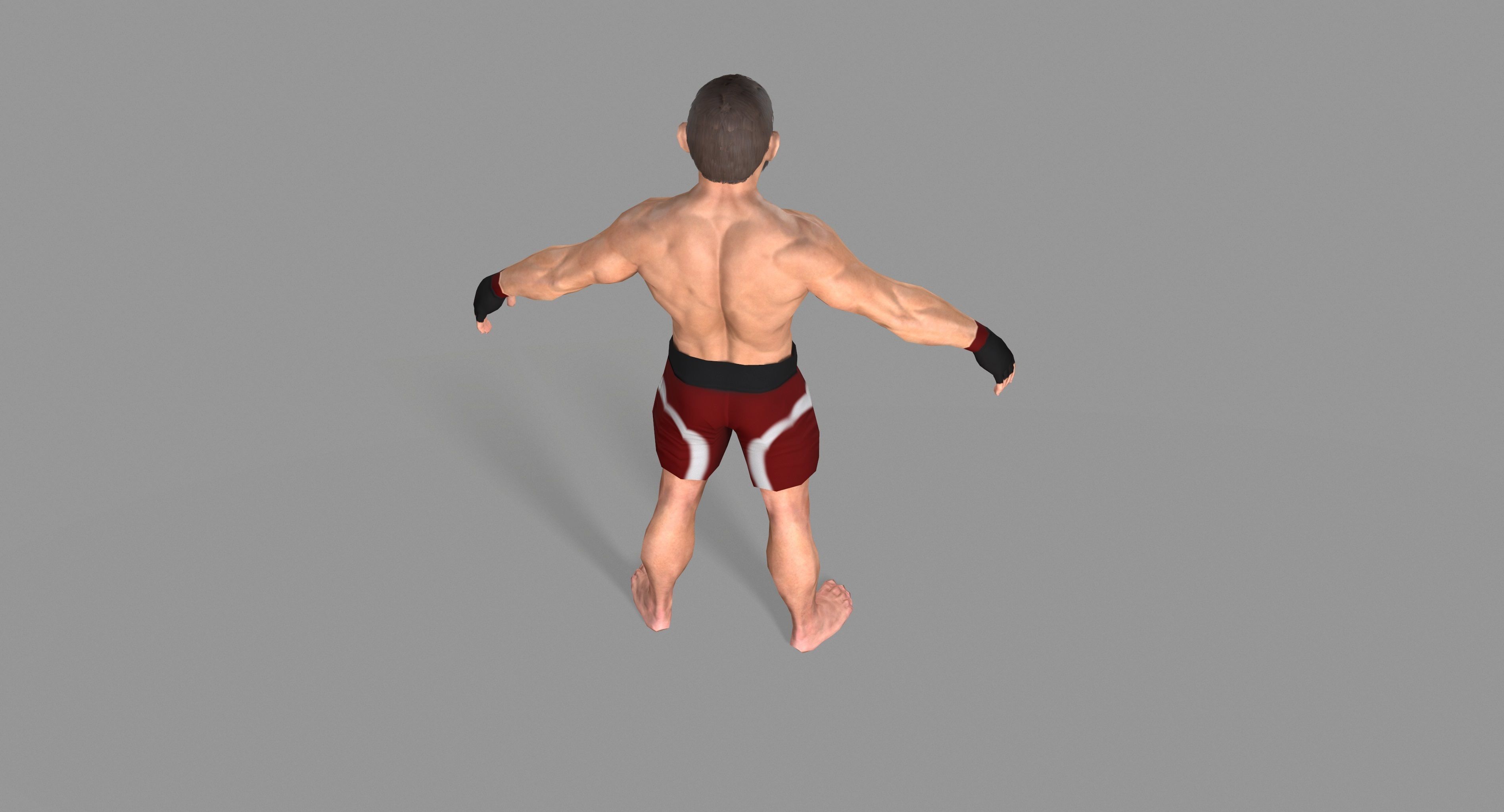 UFC Boxer Low-poly 3D model_24
