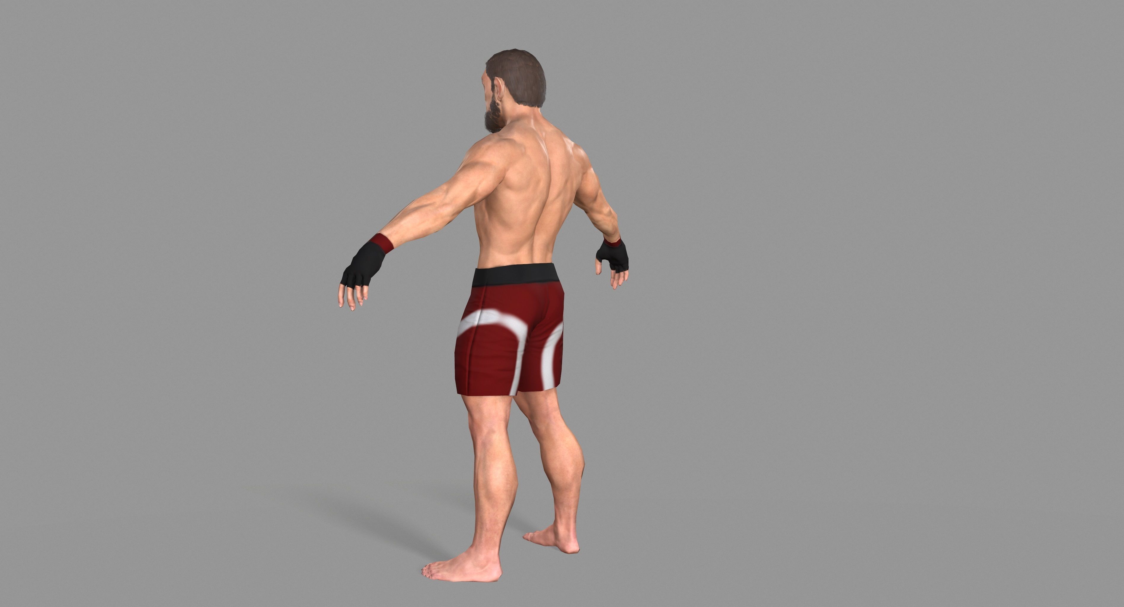 UFC Boxer Low-poly 3D model_17