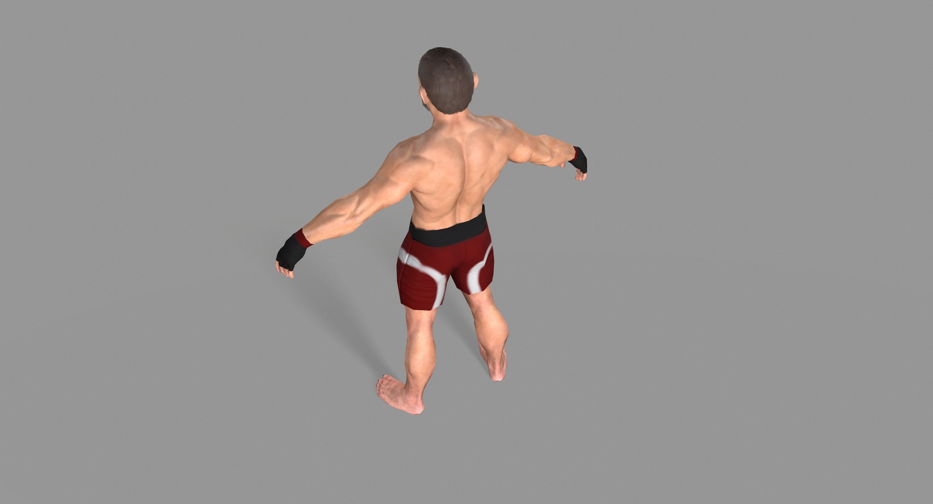UFC Boxer Low-poly 3D model_28