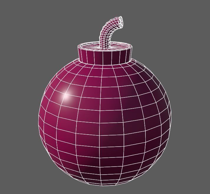 Zelda Bomb Low-poly 3D model_7
