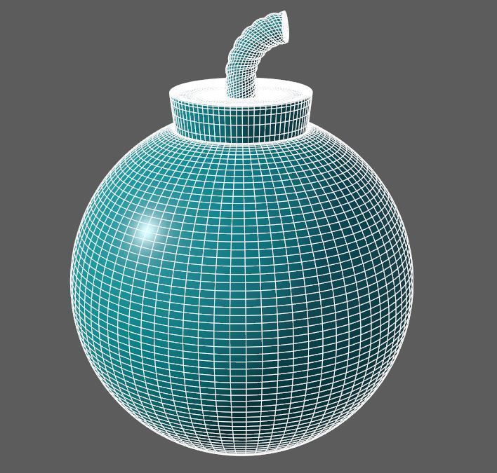 Zelda Bomb Low-poly 3D model_6