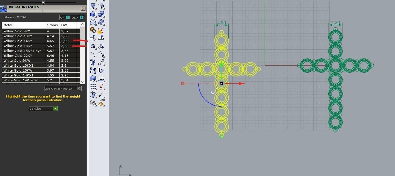 Cross with diamonds Free 3D print model_18