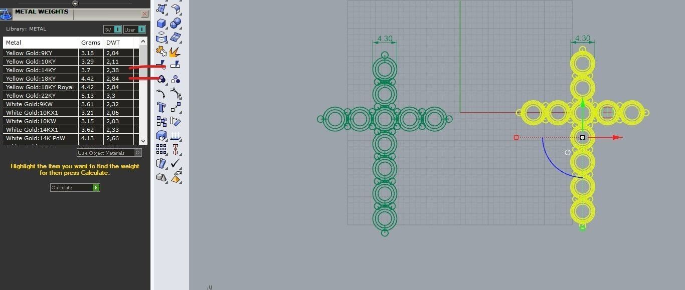 Cross with diamonds Free 3D print model_14