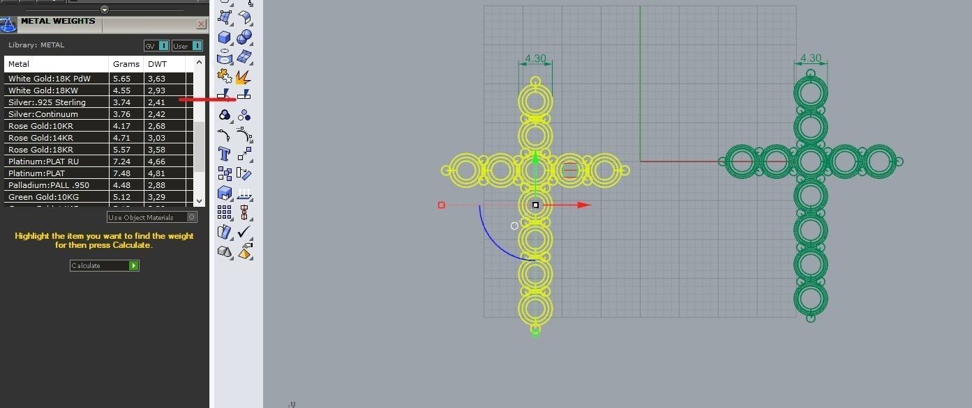Cross with diamonds Free 3D print model_20