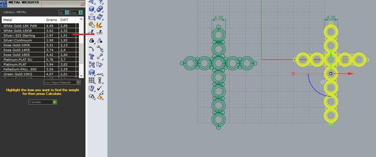 Cross with diamonds Free 3D print model_19
