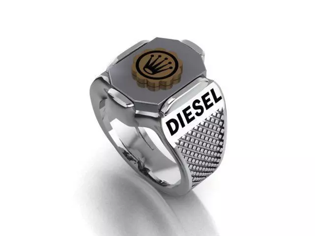 ring print model diesel 3D print model_0