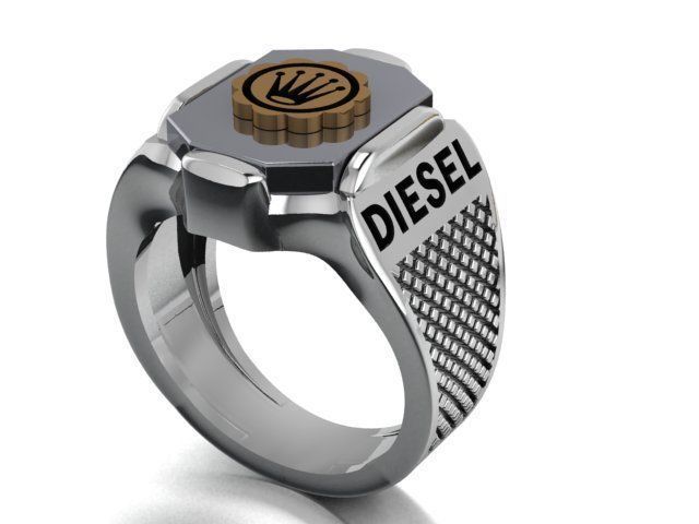 ring print model diesel 3D print model_6