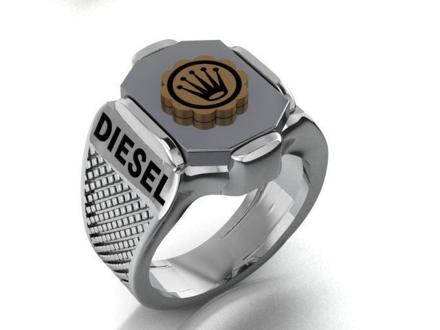 ring print model diesel 3D print model_12