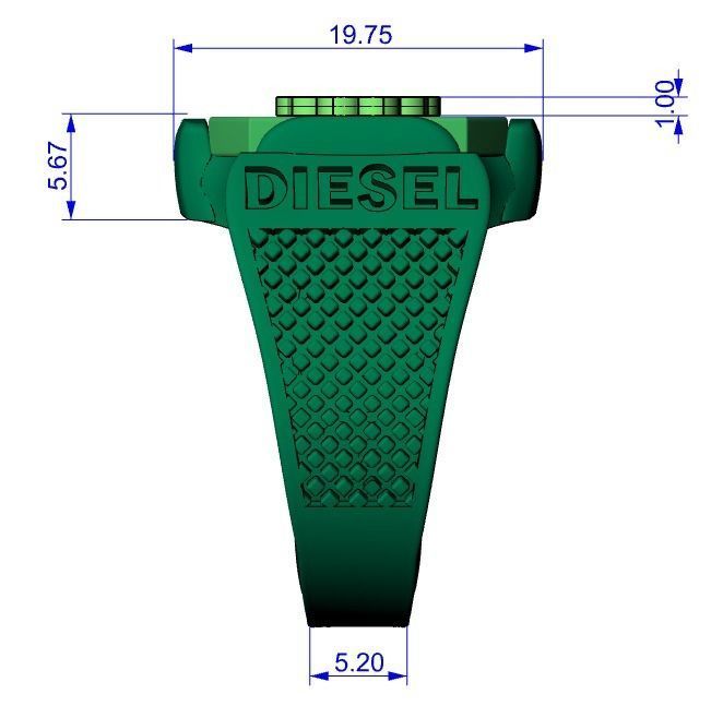 ring print model diesel 3D print model_11