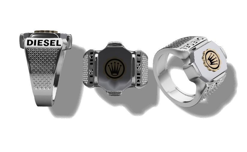 ring print model diesel 3D print model_1