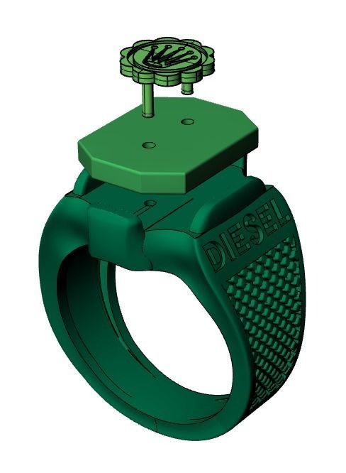 ring print model diesel 3D print model_17