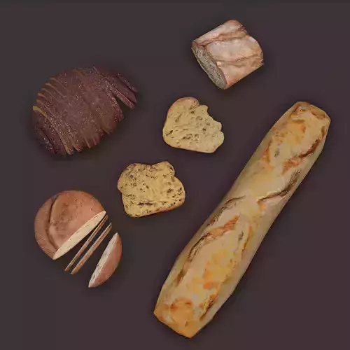 Breads Pack 3D Model Collection
