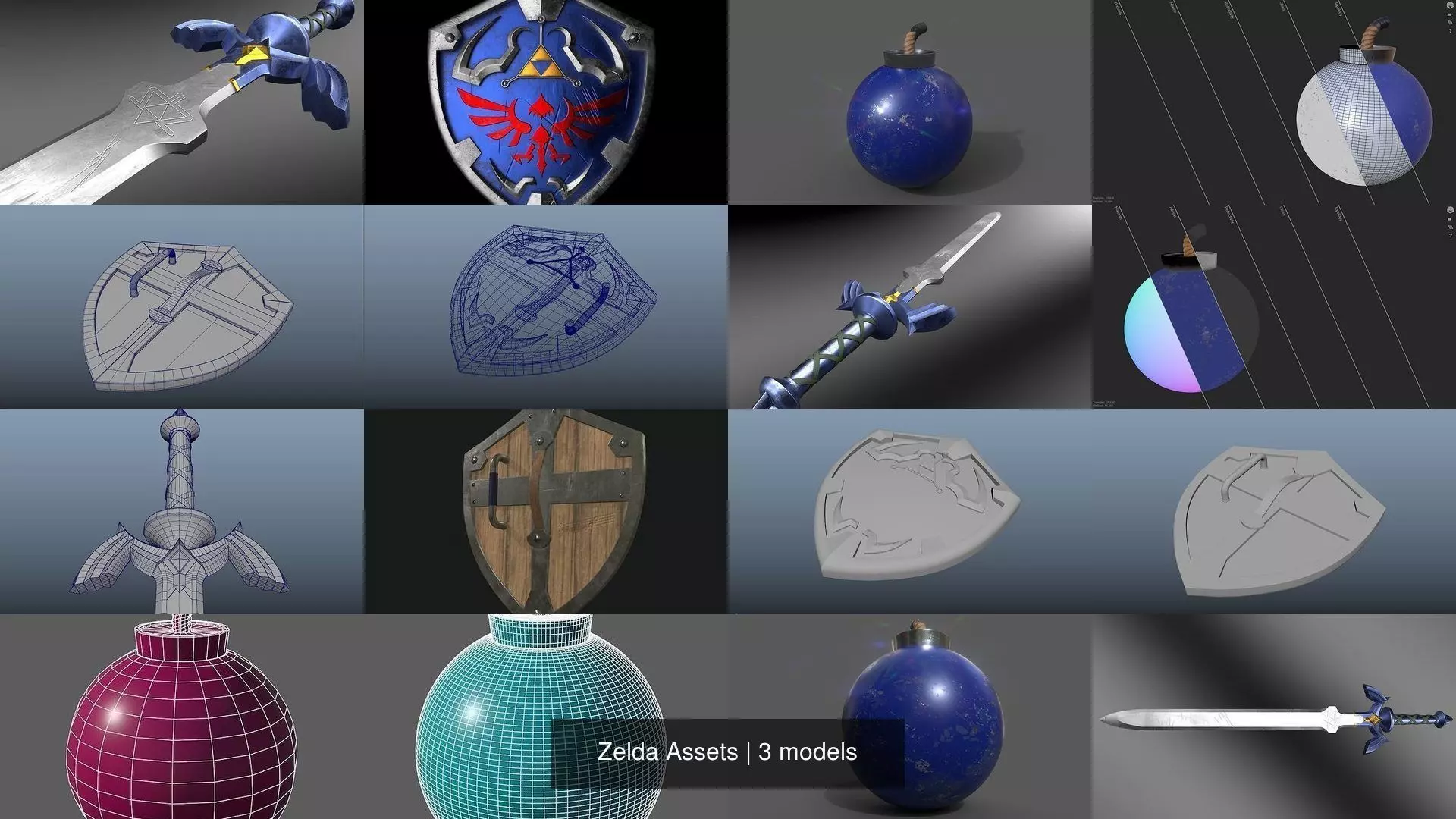 Zelda Assets 3D Model Collection_0