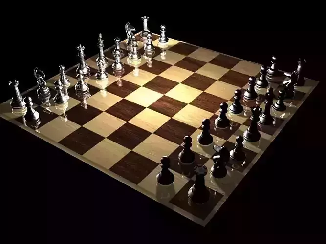 Chess Set 3D Model board