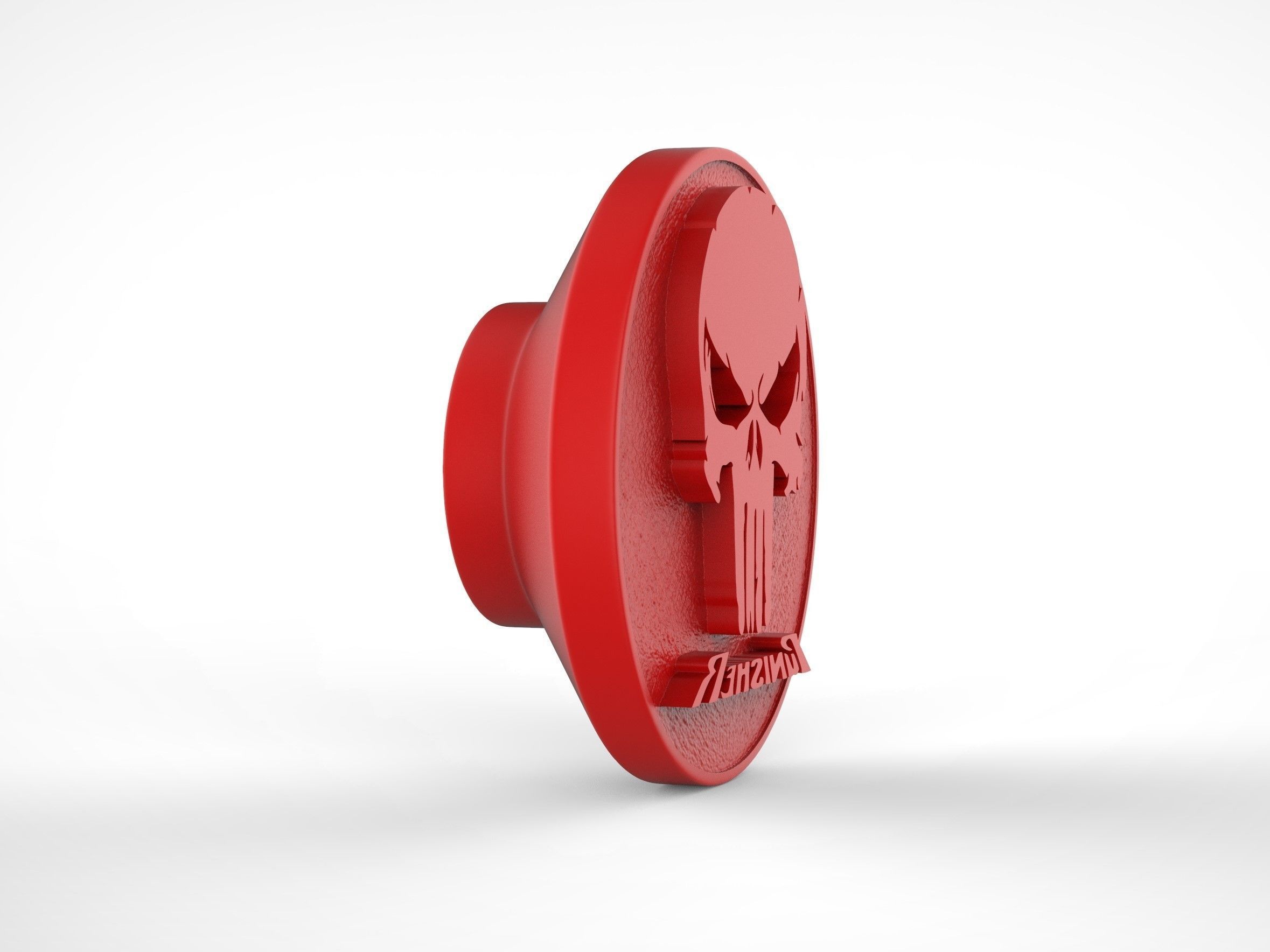 The Punisher  Logo Stamp 3D print model_2