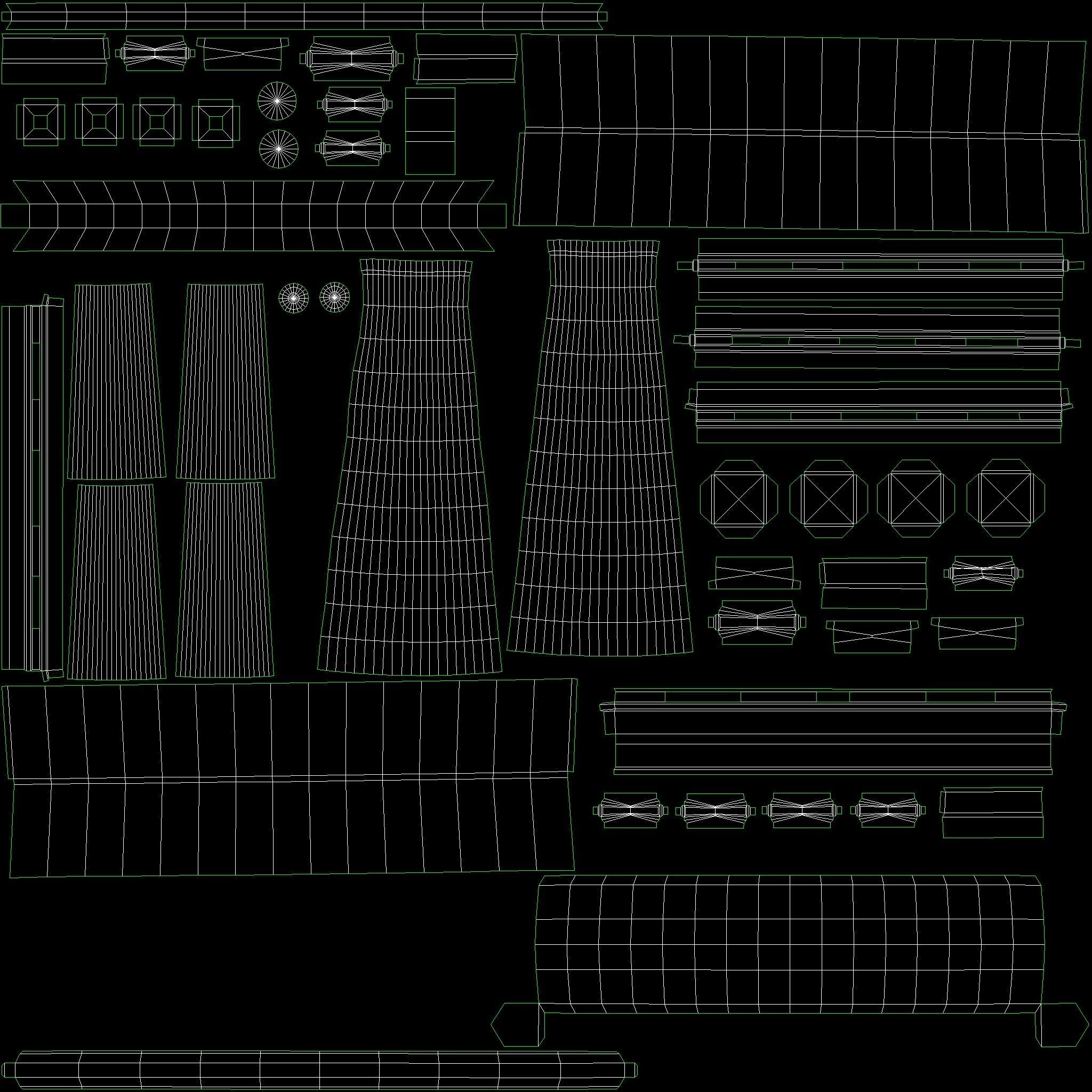 Torii Japanese Gate Low-poly 3D model_4