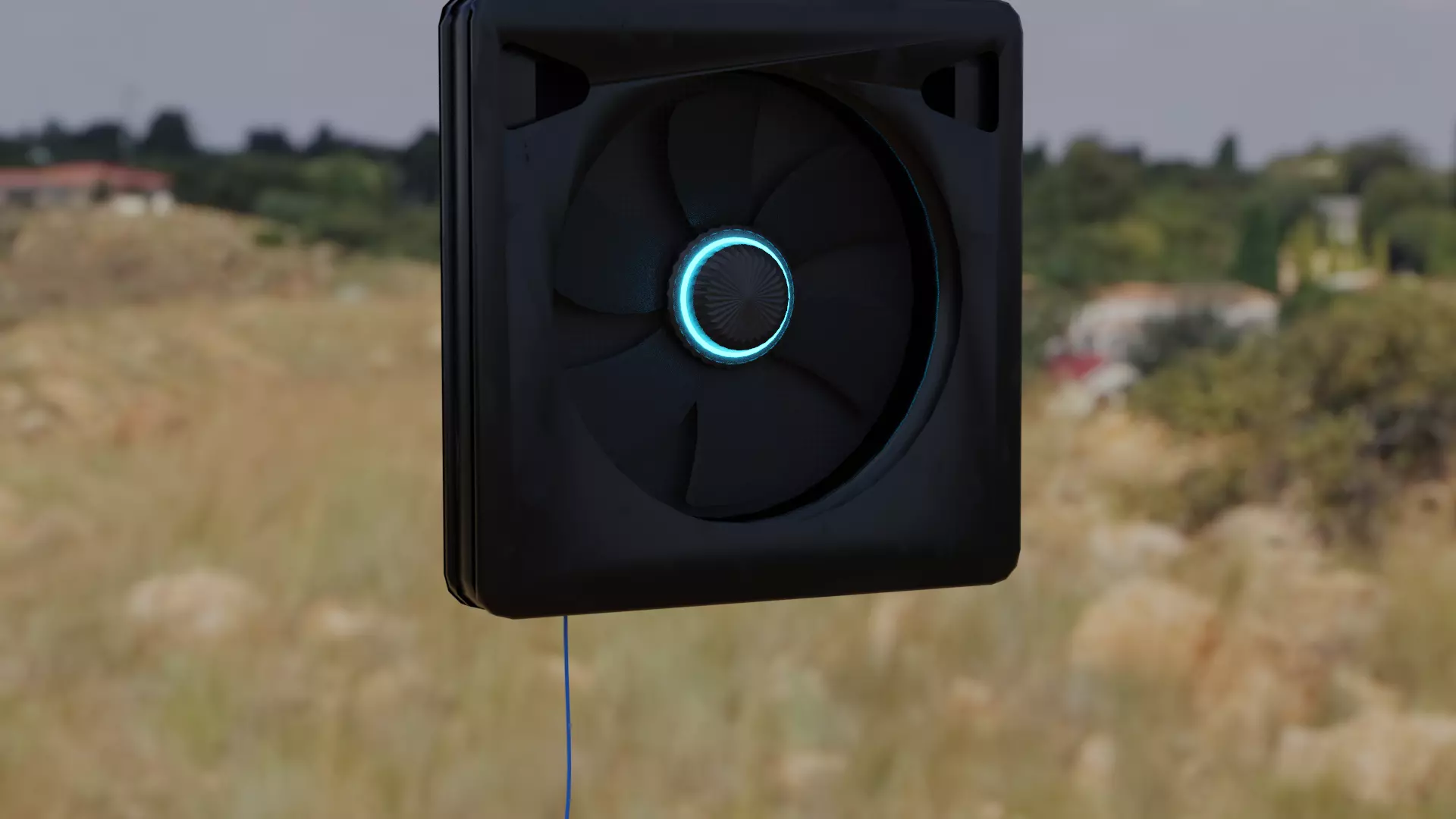 Gaming Computer Fan Free low-poly 3D model