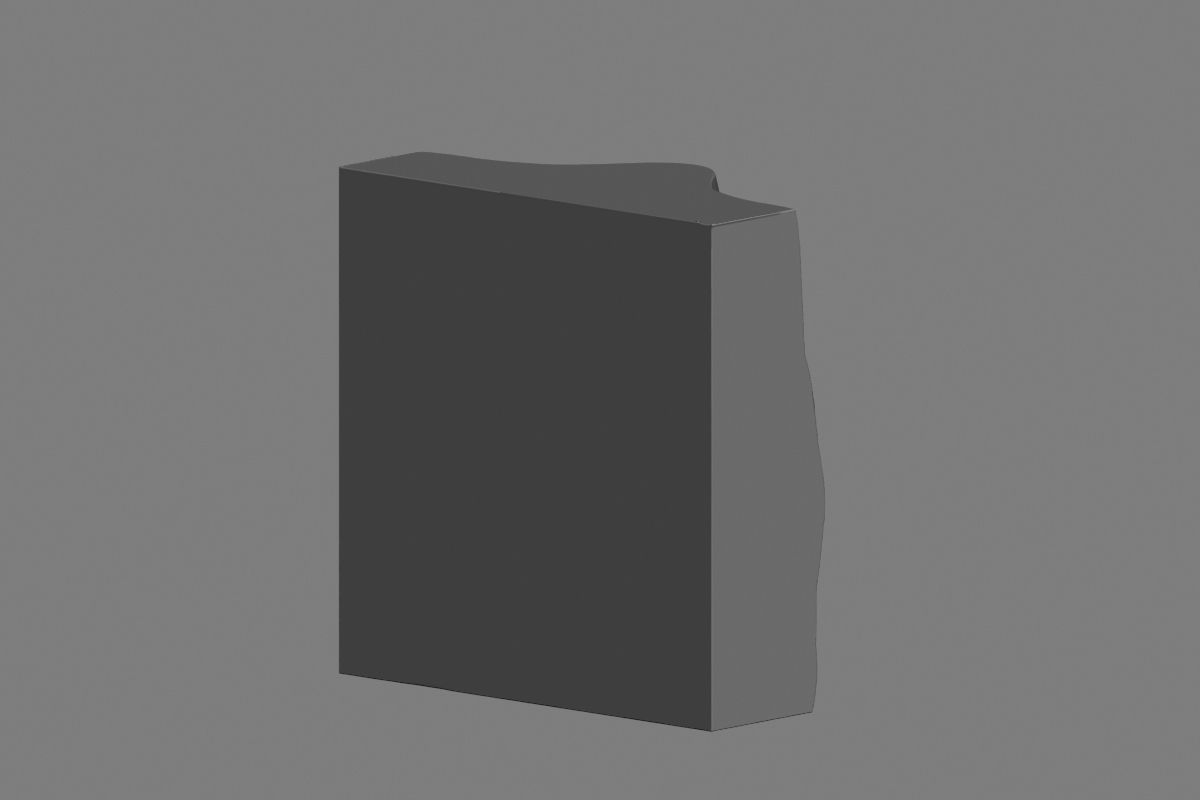 nose low poly and high poly  Low-poly 3D model_49