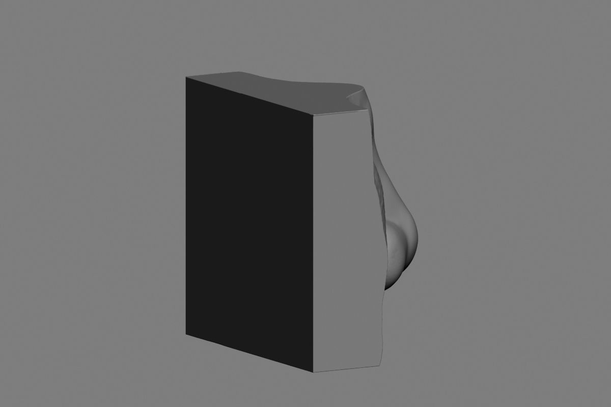 nose low poly and high poly  Low-poly 3D model_19