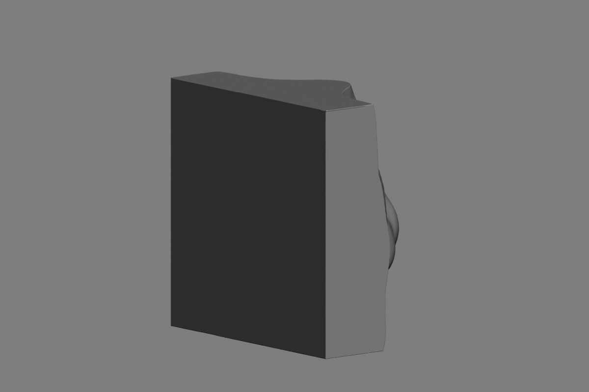 nose low poly and high poly  Low-poly 3D model_38