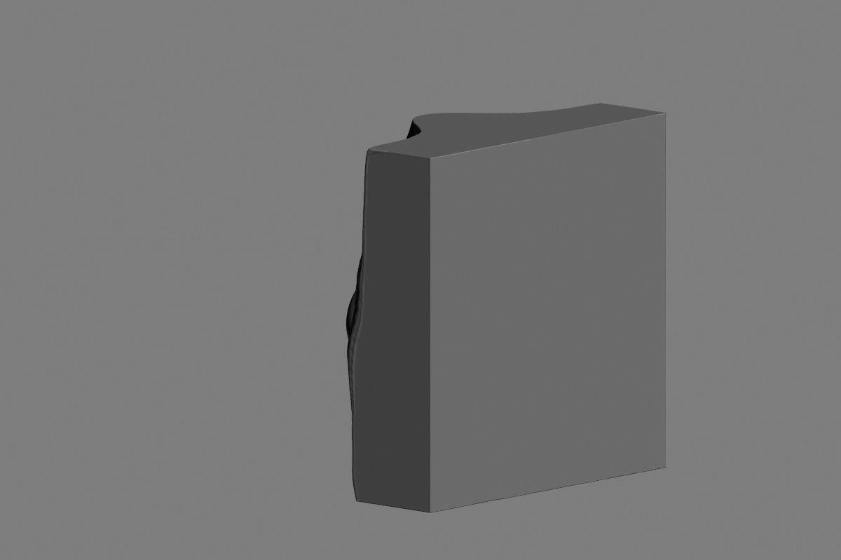 nose low poly and high poly  Low-poly 3D model_20