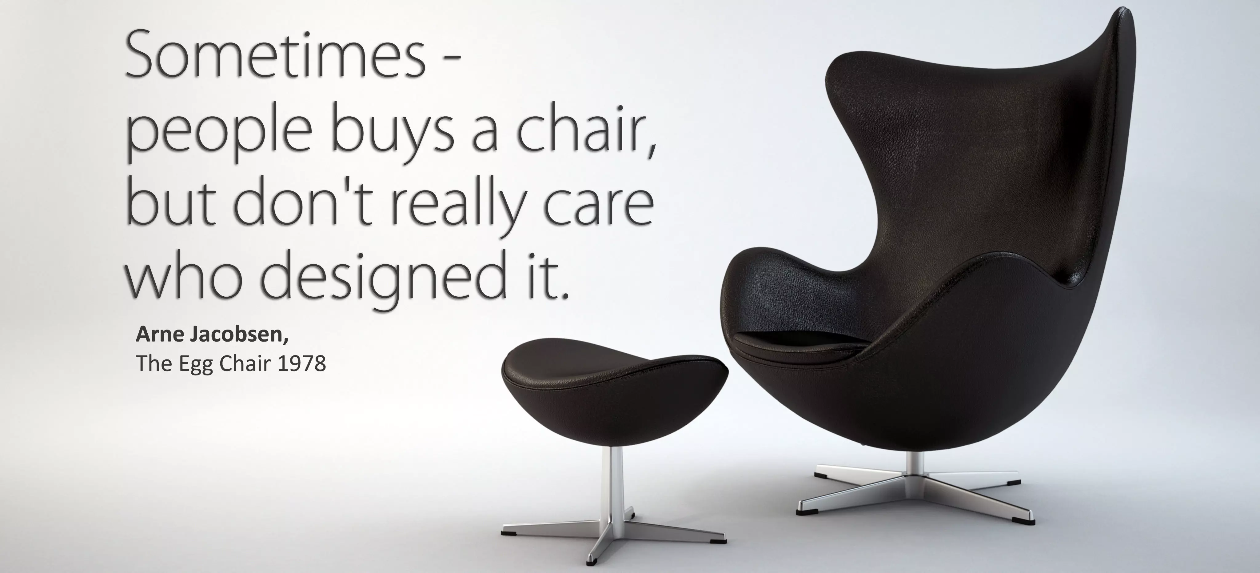 The Egg Chair with stool - Arne Jacobsen 3D model_0