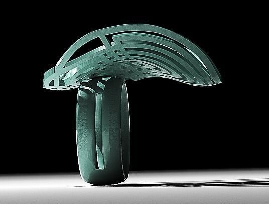 Swan Knot Bracelet  3D print model_2