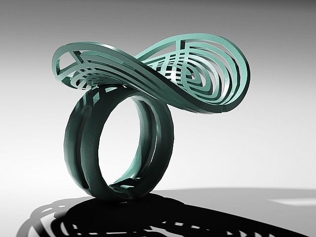 Swan Knot Bracelet  3D print model_1