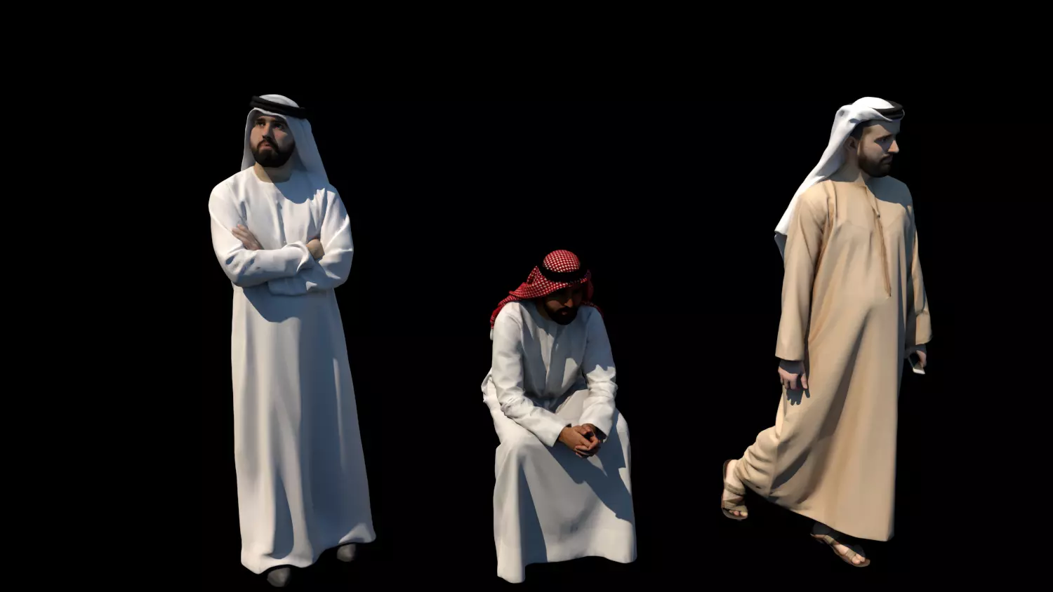 The men of Islam 3D model_0