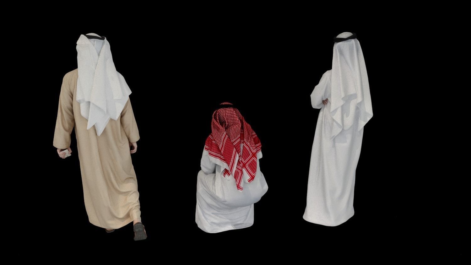 The men of Islam 3D model_1
