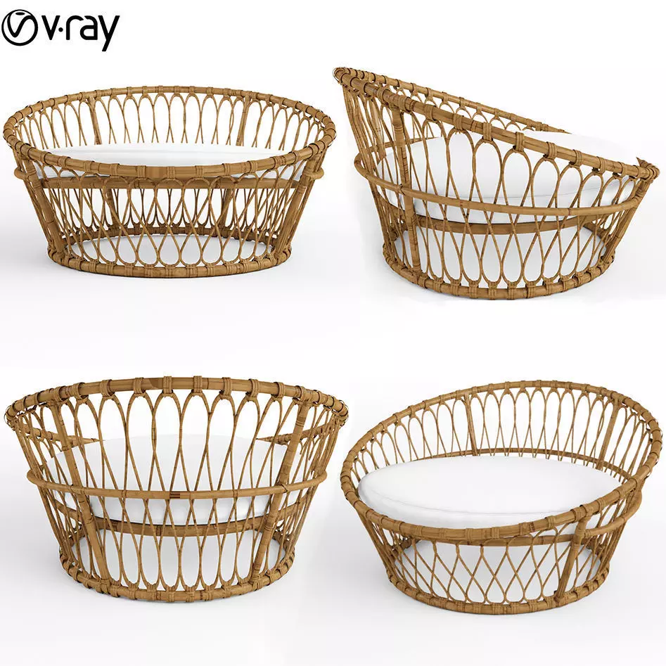 Nest Chair Serena Lily 3D model_0