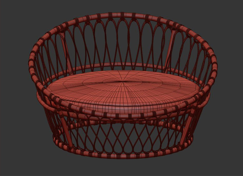 Nest Chair Serena Lily 3D model_5