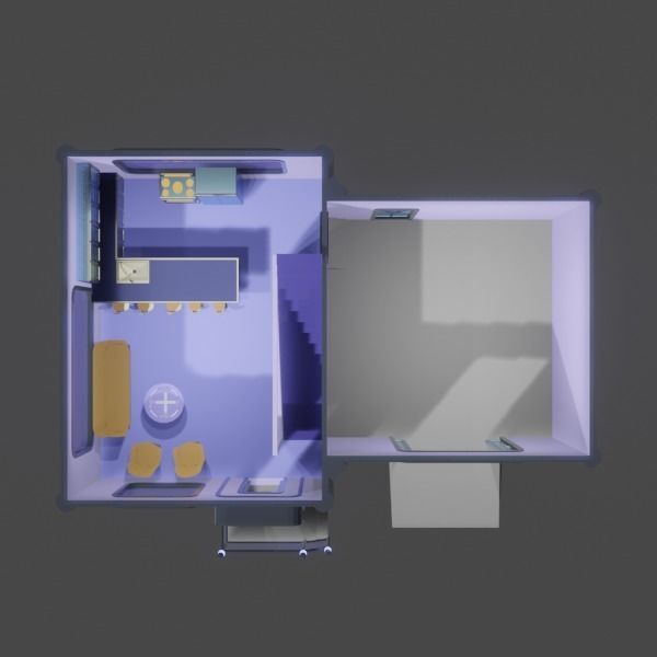 Futuristic Home 3D model_4