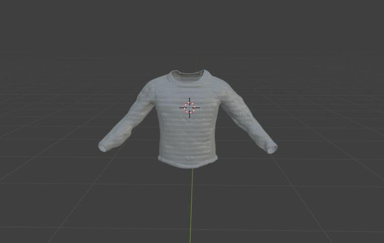Jumper sweater Free low-poly 3D model_1