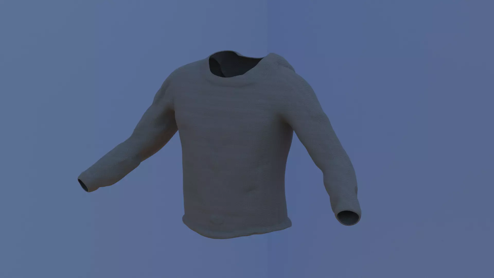 Jumper sweater Free low-poly 3D model_0