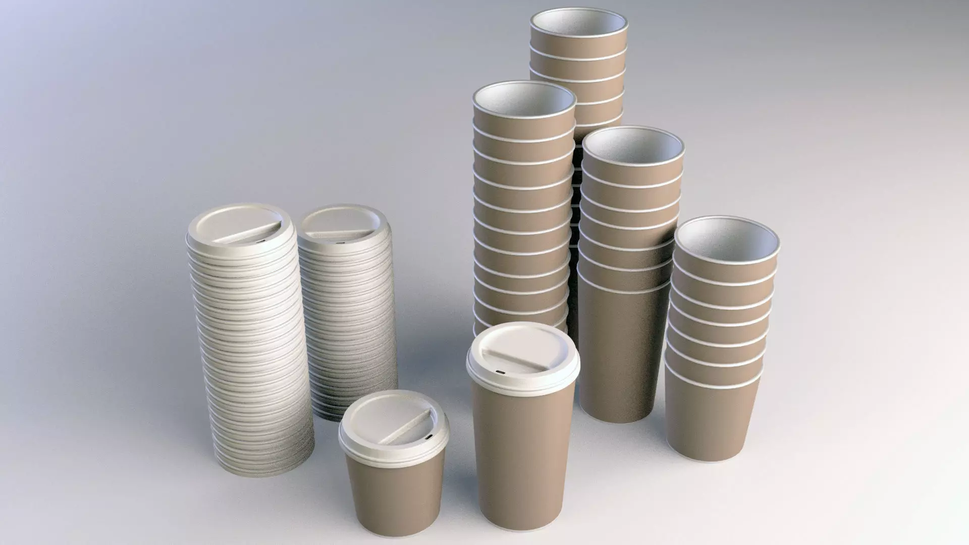 Coffee Cup Take Away 3D model_0