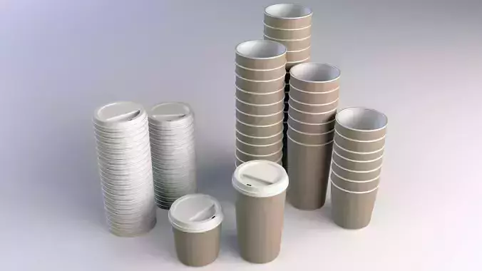 Coffee Cup Take Away 3D model