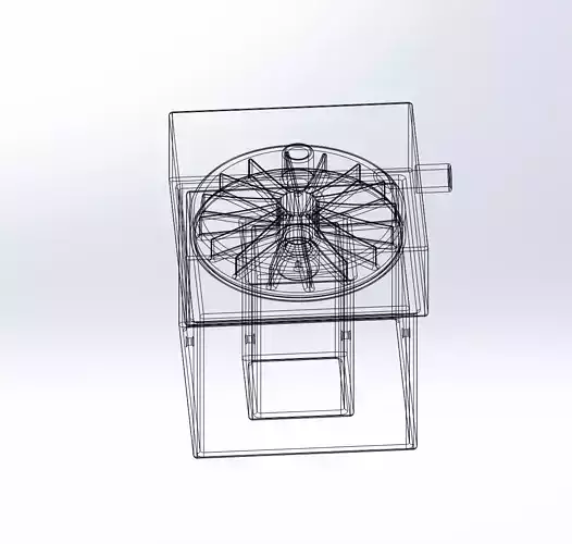 Simple Radial Blower Assembly For Experimental Ventilators 3D print model