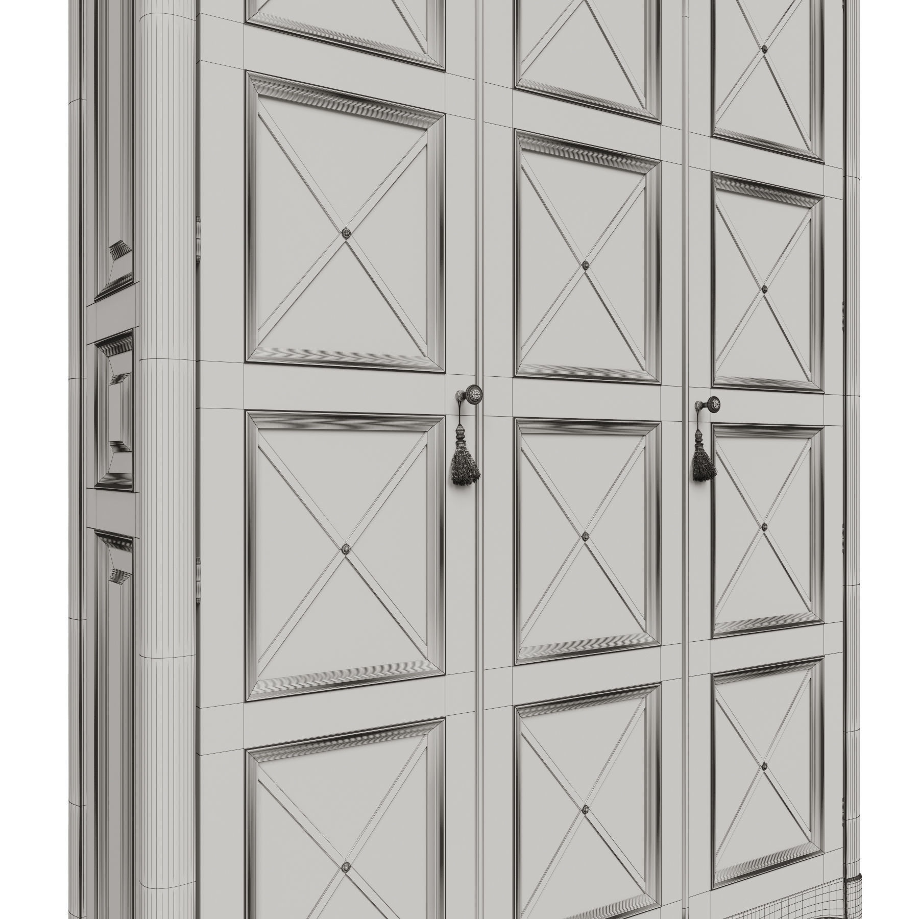 Classic cabinet 05 06 3D model_7