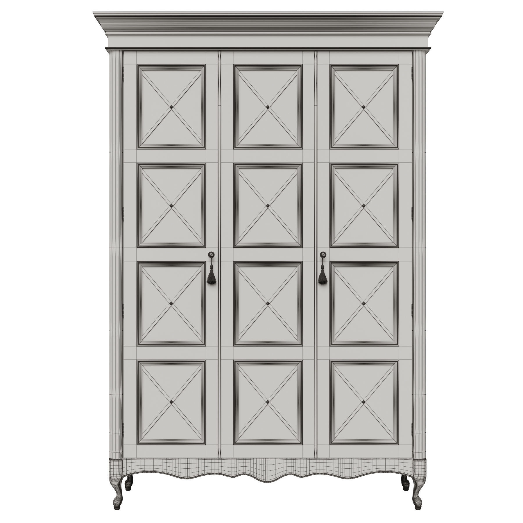 Classic cabinet 05 06 3D model_6