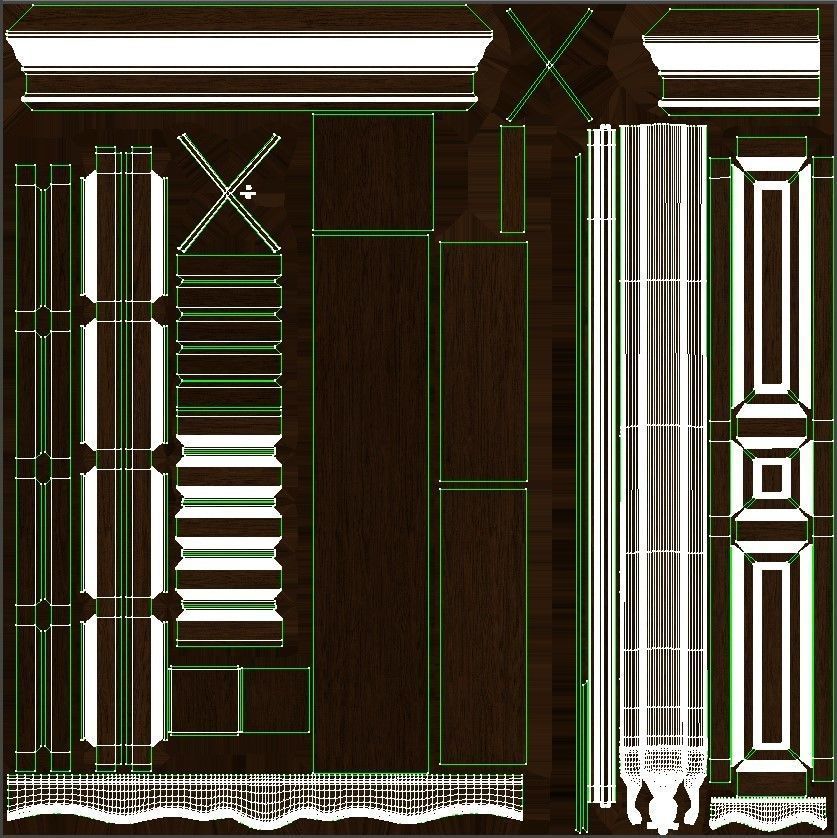 Classic cabinet 05 06 3D model_13