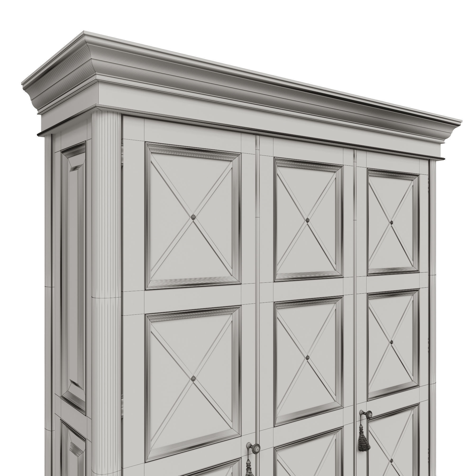 Classic cabinet 05 06 3D model_9