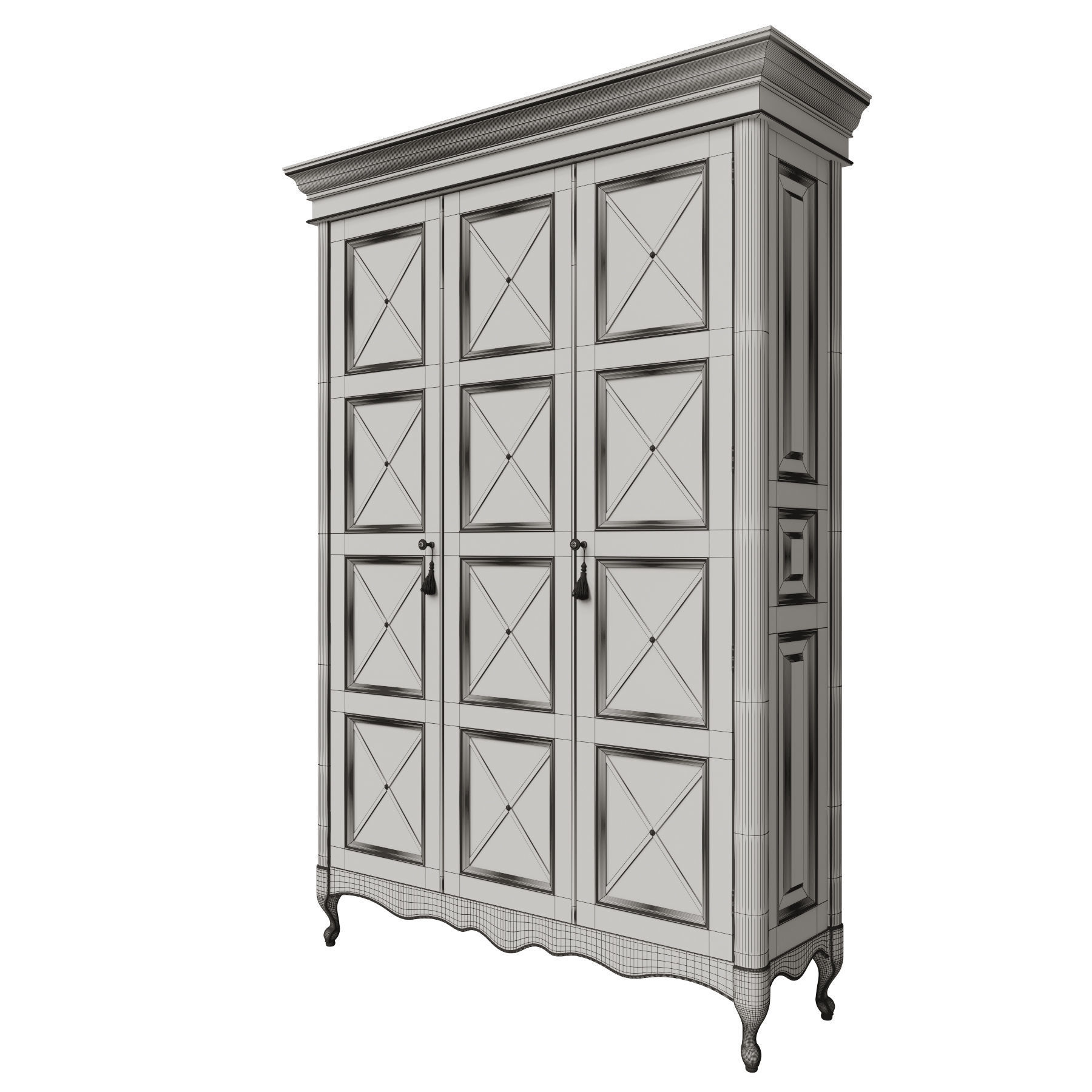 Classic cabinet 05 06 3D model_10