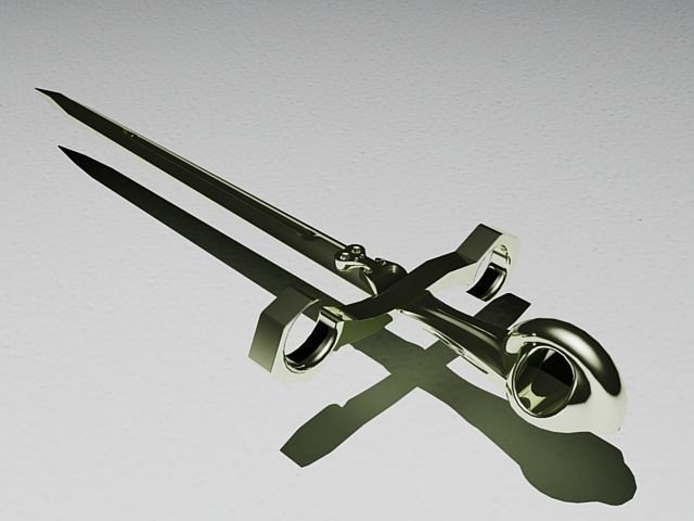 Longsword Pendant 3D print model_3