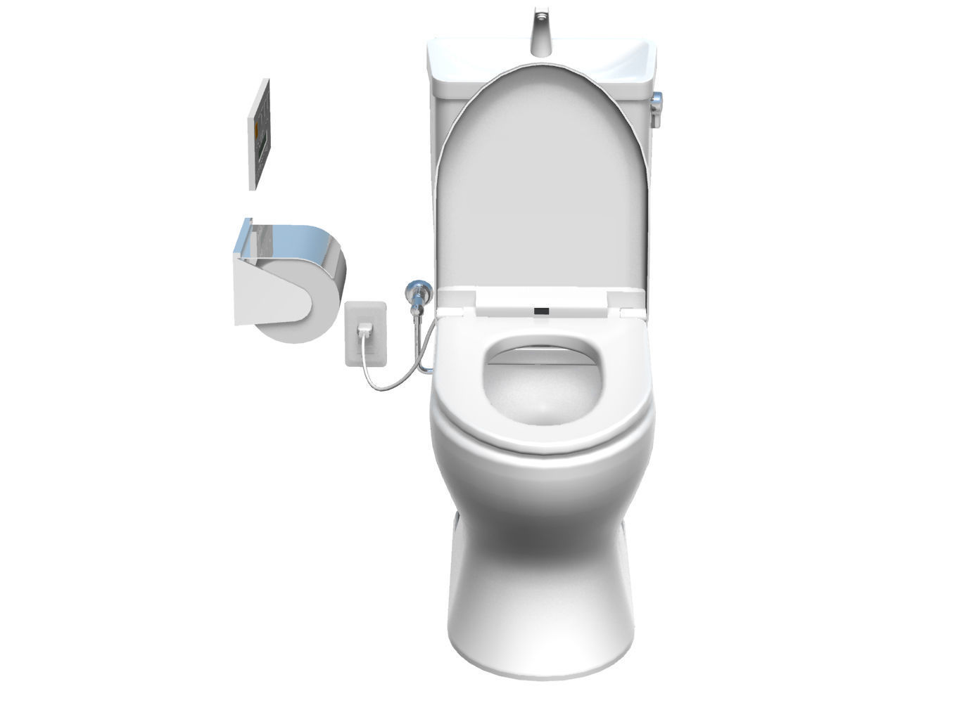 toilet bowl 3D model_2