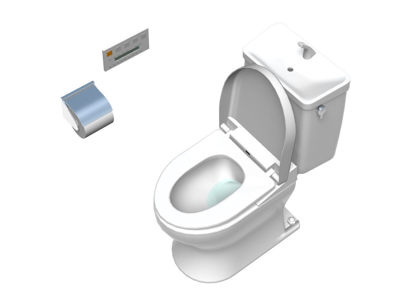 toilet bowl 3D model_1