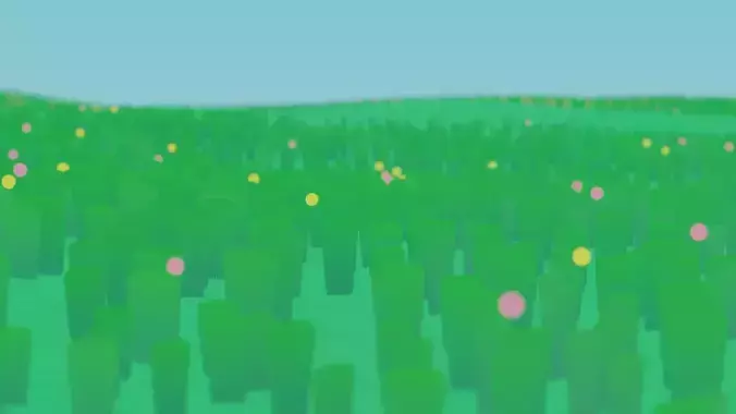 Lowpoly Grass ball