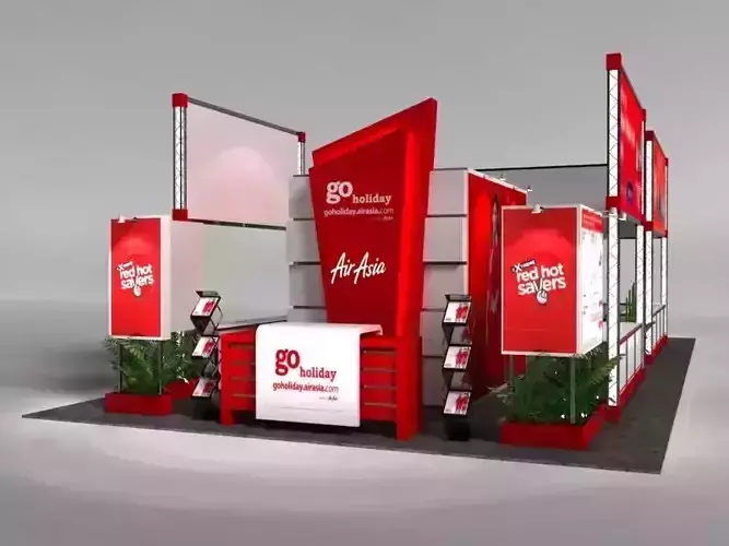 AirAsia 6 x 12 Exhibition Booth