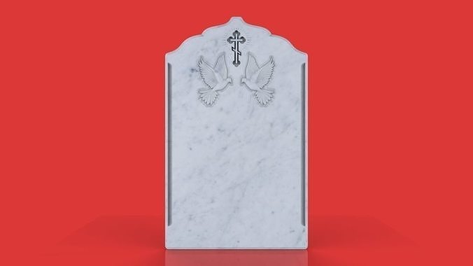 memorial tombstone 3D print model